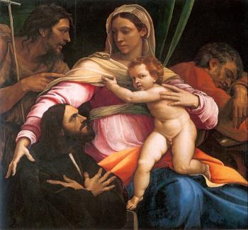 Sebastiano Del Piombo : The Virgin and Child with Saints and a Donor